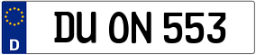 Trailer License Plate
